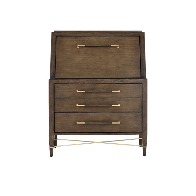 Currey & Company Verona Chanterelle Secretary Desk For Sale In Atlanta - Image 6 of 9