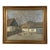 Antique 1923 Frederik Engelfelt Danish Oil Painting March Day Funen Village For Sale