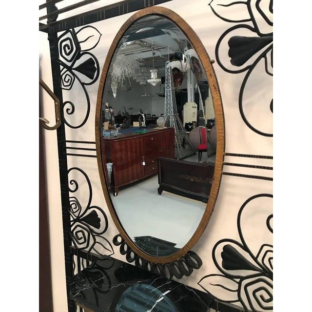 Black French Art Deco Hall Tree in Edgar Brandt Style For Sale - Image 8 of 13