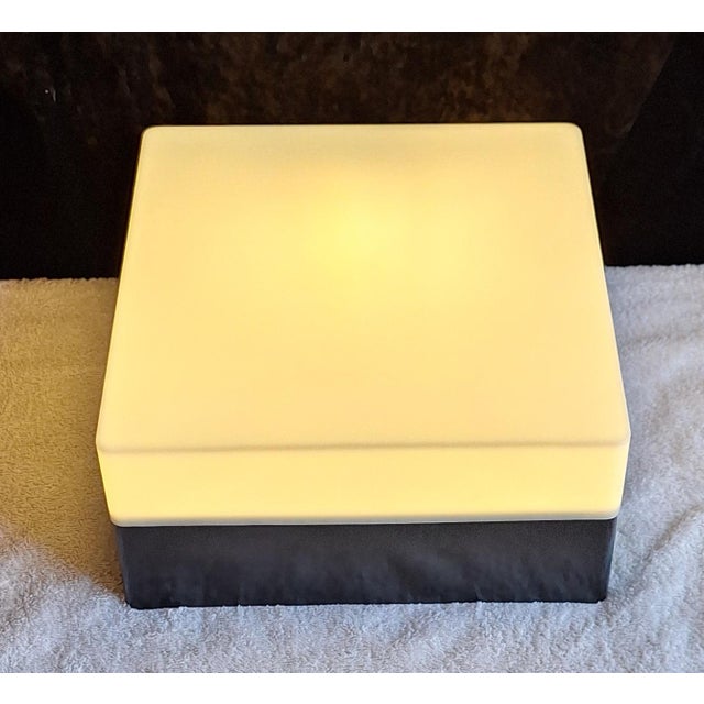 Vintage Model 54462 Ceiling Lamp in Black and White Plastic by Erco, 1970s For Sale - Image 3 of 8