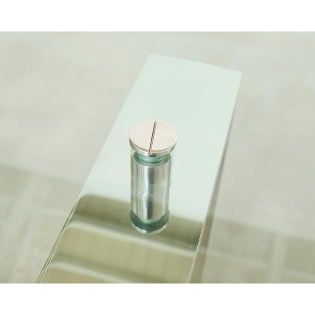 Chrome Ralph Lauren Italian Chrome Glass Langham Dining Table For Sale - Image 8 of 17