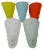 Mid-Century Plastic and Acrylic Glass Sconces, 1950s, Set of 5 For Sale