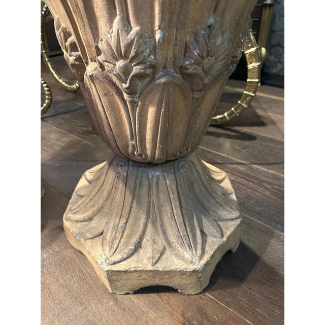 Antique Buff Terracotta English Urns, 1880, Set of 2 For Sale - Image 17 of 18