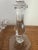 Glass Vintage Pair Clear Glass Crystal Candlesticks 7.5" Hexagon Base Taper Holders For Sale - Image 7 of 11