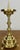Vintage French Style Brass Gold Candleholders, Set of 2 For Sale - Image 16 of 18