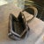 1970s 1970s High Quality Brown Cut Velvet and Silver Plated Metal Italian Evening Bag For Sale - Image 5 of 13