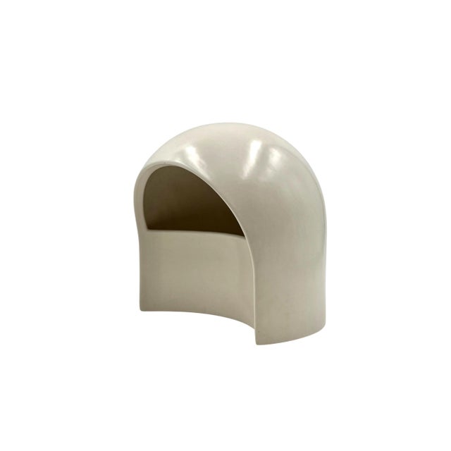 1970 Organic White Ceramic Table Lamp, Italy For Sale - Image 9 of 16