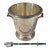 Early 20th Century Saint-Médard Silver-Plated Ice Bucket With Ice Tongs For Sale