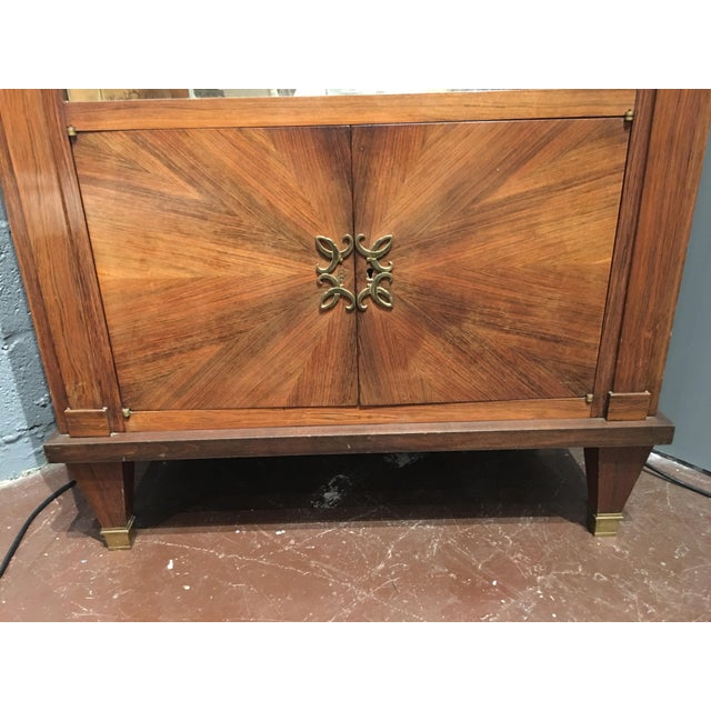 Brown French Mid-Century Modern Rosewood Bar For Sale - Image 8 of 12