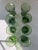 Mid 20th Century Vintage Etched Green Drinking Glasses- Set of 8 For Sale - Image 5 of 9