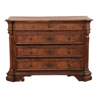 Early 18th C. Chest W/ Secretary, Italy For Sale