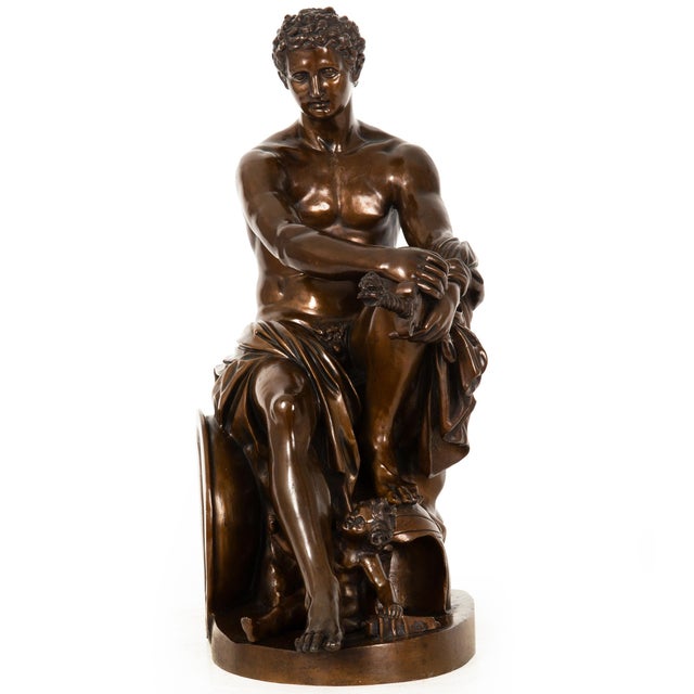 GRAND TOUR Italy, late 19th century Ludovisi Mars, After the Antique Lost-wax and sand cast bronze with a burnished and...