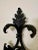 Wood French Rococo Black Wrought Iron & Walnut Wood Double Candle Wall Sconce For Sale - Image 7 of 12