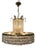 Vintage Crystal and Brass Cascading Chandelier, 1960s For Sale