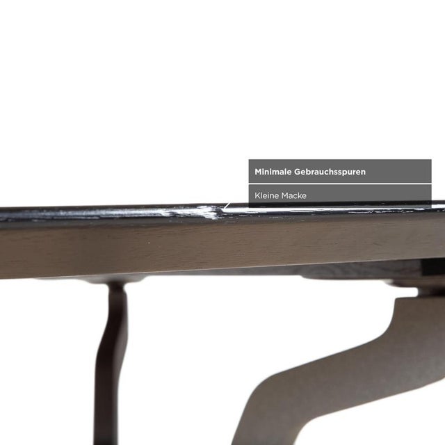 Black Zanotta Wood and Metal Dining Table For Sale - Image 8 of 12