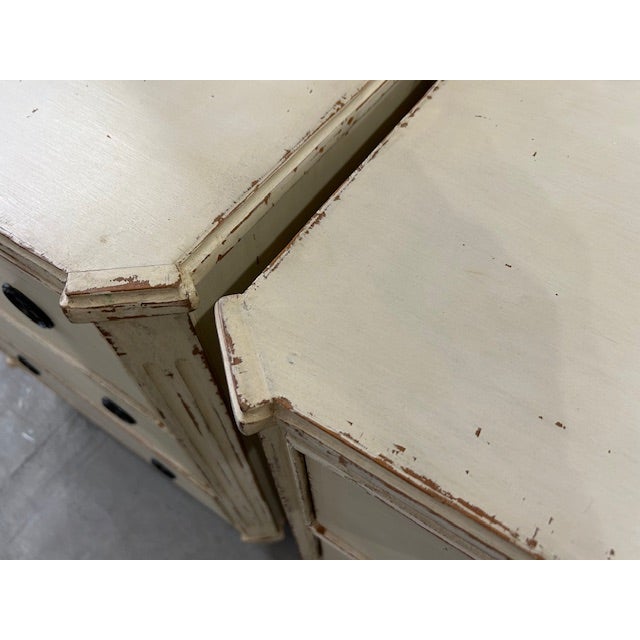 Late 20th Century Late 20th Century Gustavian Style Nightstand Chests, a Pair For Sale - Image 5 of 8