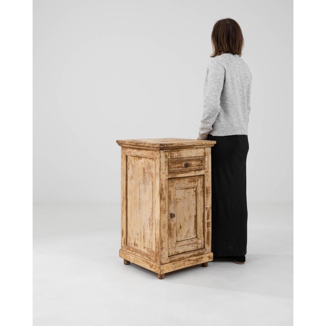 19th Century 19th Century French Wood Patinated Bedside Table For Sale - Image 5 of 18
