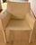 Set of six Cassina leather chairs made in Italy, beige leather, butterfly-style arms and zipper details at leg joints....