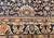 Navy Blue Vintage Persian Malayer Area Rug, Hand-Knotted Wool, Geometric Pattern, 5x7, Navy & Ivory For Sale - Image 8 of 18