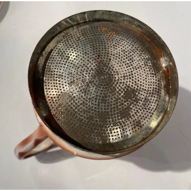 Vintage French Biggen Stenciled Coffee Pot and Filter Set- 3 Pieces For Sale - Image 11 of 12