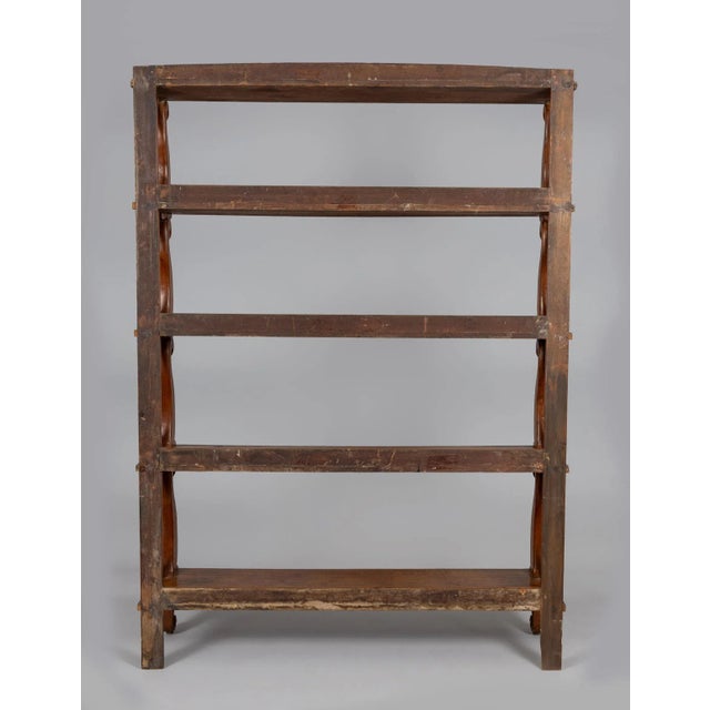 Mid 19th Century Anglo-Indian Mahogany Open Bookcase For Sale - Image 5 of 10