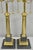 Late 20th Century Vintage French Empire Brass & Italian Black Marble Column Table Lamps (B), Pair For Sale - Image 5 of 17