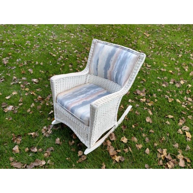 Vintage Wicker Rocking Chair Chairish