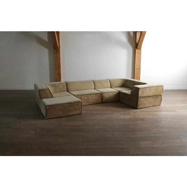 Beige Trio Modular Sofa in Beige Teddy by Team Form AG for Cor, 1970s, Set of 6 For Sale - Image 8 of 8