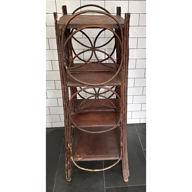 American Rustic Adirondack Bentwood Twig and Branch Etager, Shelf - Folk Art For Sale - Image 3 of 8