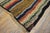 Black Striking Colorful and Splendid Stripe Patters Design Antique American Shaker Rug For Sale - Image 8 of 9