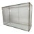 Quality Large Vintage Counter Top Glass Lucite Rectangular Display Show Case Box For Sale