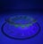 Vintage Murano Style Pink Cranberry Art Glass Bowl, Pulled Spikes, UV Reactive For Sale - Image 10 of 15
