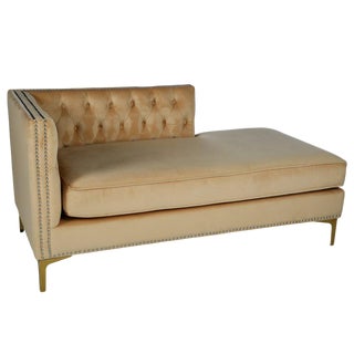 Statements By J Harper Tufted Chaise For Sale