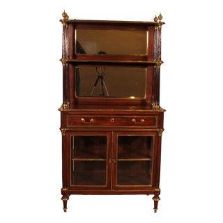Louis XVI Display Cabinet in Mahogany For Sale