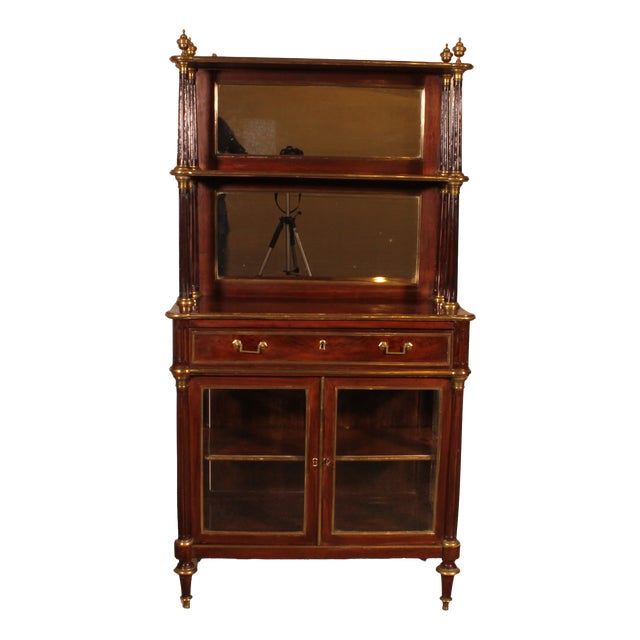 Louis XVI Display Cabinet in Mahogany For Sale