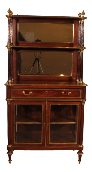 Louis XVI Display Cabinet in Mahogany