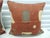 Applique African Raffia, Patchwork and Applique Brown Decorative Pillows - Set of 2 For Sale - Image 4 of 5