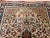 Vintage Persian Isfahan Area Rug, Handwoven Floral Pattern, Ivory & Navy, 3’ X 4’ For Sale In Chicago - Image 6 of 12