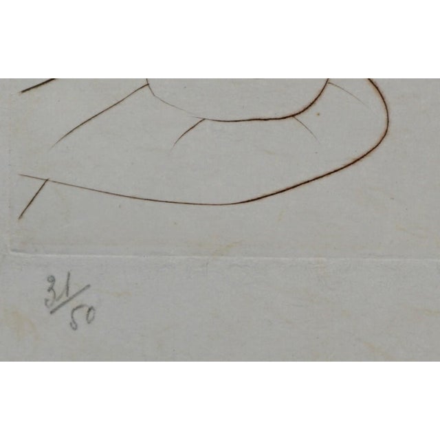 1970s 1970s Dali l'Alchimie Hand Signed & Numbered Low Edition Etching Surrealism Art For Sale - Image 5 of 5