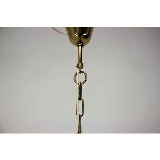 Large Mid-Century Modern Glass Pendant Light by Kamenicky Senov, 1970s For Sale - Image 3 of 10