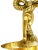 Brass Vintage French Brass Bow and Tassel Bathroom Cup Holder For Sale - Image 8 of 9