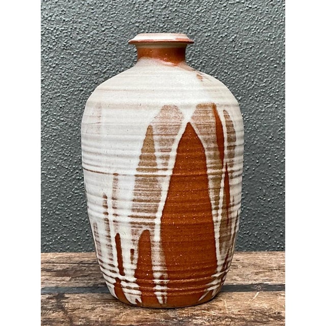 Vintage Abstract Ceramic Vessel For Sale - Image 10 of 12