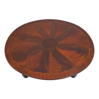 Henkel Harris Oval Mahogany Model 5249 Coffee Table For Sale