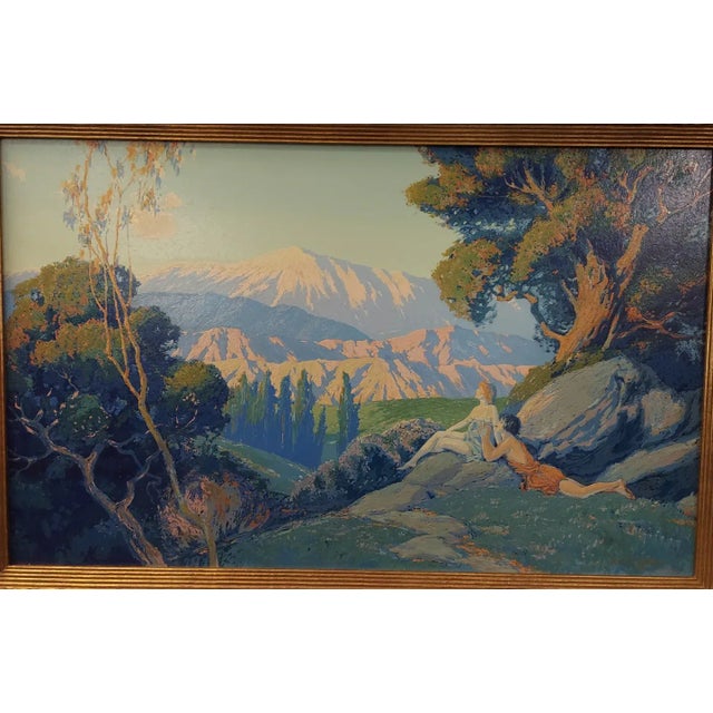 Joe Duncan Gleason 1940s California Mountain Landscape Serigraph For Sale - Image 4 of 8