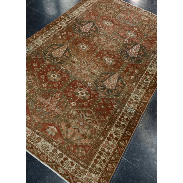 Turkish Turkish Vintage Rug 4'6" x 6'11" #16710 For Sale - Image 3 of 8