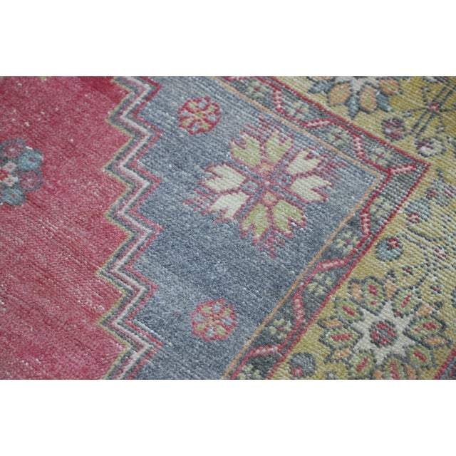 1960s 1960s Bohemian Style Hand Knotted Red Oushak Rug For Sale - Image 5 of 10