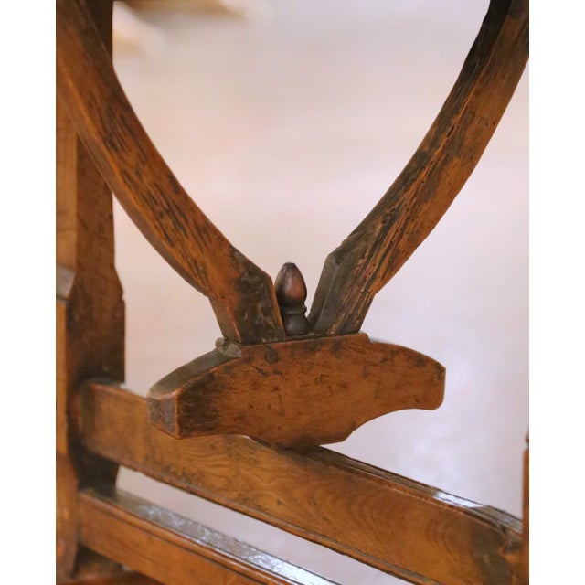 19th Century French Walnut Inlaid Tilt-Top Wine Tasting Table For Sale - Image 9 of 14