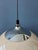 Beige Acrylic Glass Beige Mushroom Pendant Lamp with Chrome Top Cap For Sale - Image 8 of 11