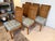 David Francis Set of 6 David Francis Furniture Stacked Bamboo Collection Dining Chairs. For Sale - Image 4 of 9