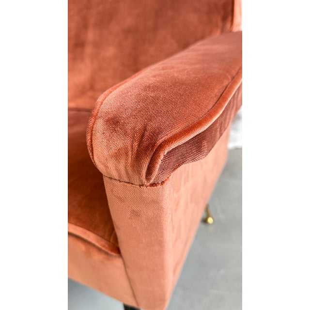 Mid-Century Modern Velvet Three-Seater Sofa by Marco Zanuso for Arflex, Italy, 1950s For Sale - Image 17 of 18